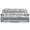 Global Furniture Usa Transitional Zaftig Fabric U250 Grey Reclining Sofa 2365 - alternate 1